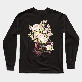 White Roses Long Sleeve T-Shirt